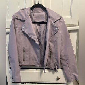 Shein Lavender Leather Jacket